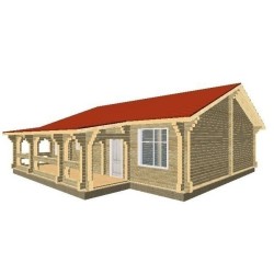 Дом из профилированного бруса, проект "Классик"