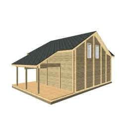 Дом из профилированного бруса, проект "Густаф"