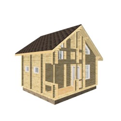 Баня из профилированного бруса, проект "Дарья"