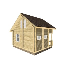 Баня из профилированного бруса, проект "Дарья"