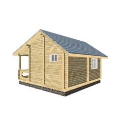 Баня из профилированного бруса, проект "Виктор"