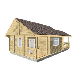 Баня из профилированного бруса, проект "Димир"