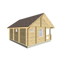 Баня из профилированного бруса, проект "Димир"