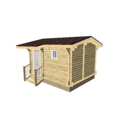 Баня из профилированного бруса, проект "Джет"