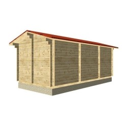 Баня из мини-бруса, проект "Кузя"