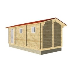 Баня из мини-бруса, проект "Кузя"