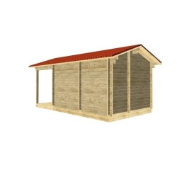 Баня из мини-бруса, проект "Дюйм"