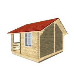 Домик из мини-бруса, проект "Дача"