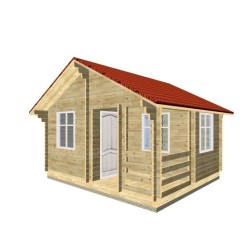 Домик из мини-бруса, проект "Дача"