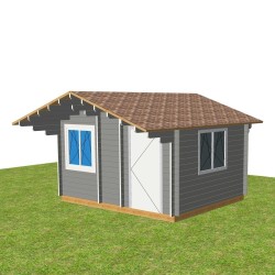 Домик из мини-бруса, проект "Рим"